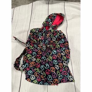 Cherokee Girls  XS 4/5 Peace Sign Raincoat